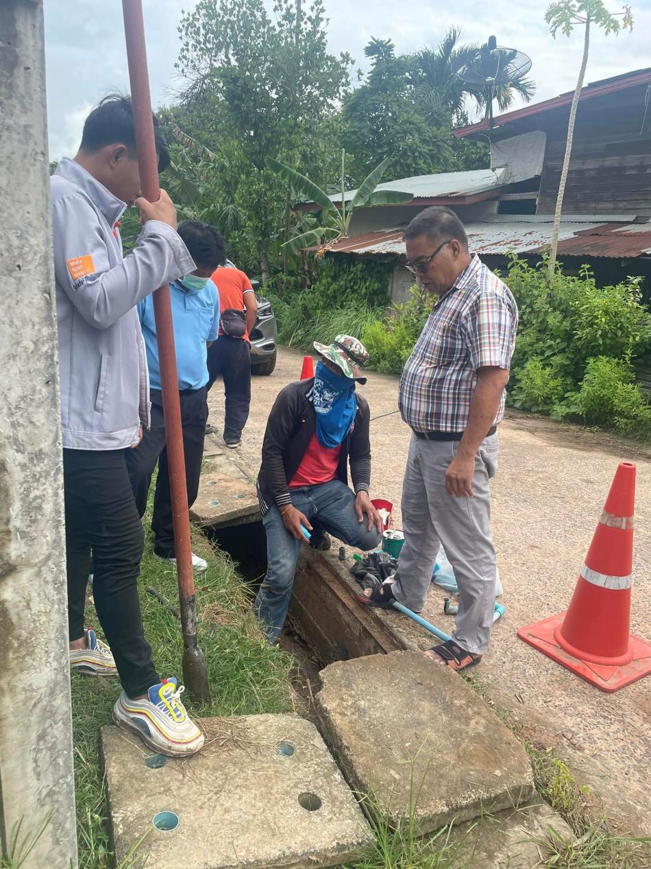 ซ่อมแซมน้ำประปา บ้านนาจาน หมู่ที่ 5 ( 25 สิงหาคม 2565)